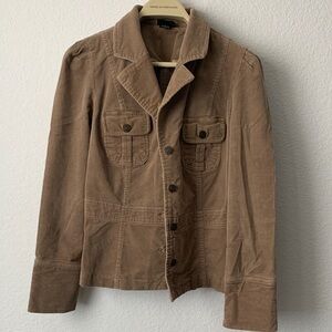 Stylish Tan Corduroy Jacket for Women